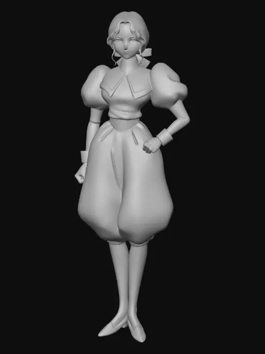 3D model for Anime Character in Formal Attire