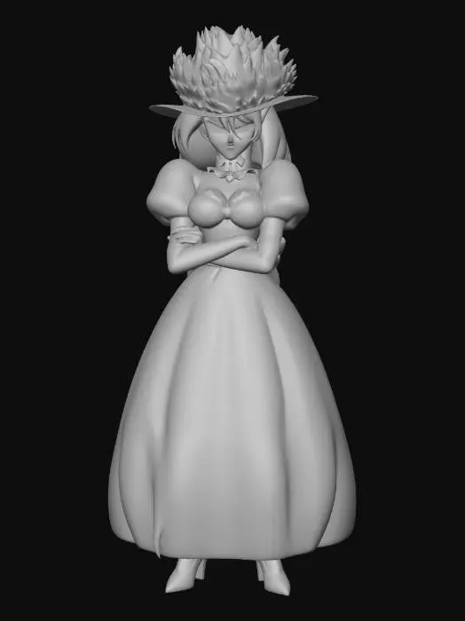 3D model for Lady in Yellow Dress