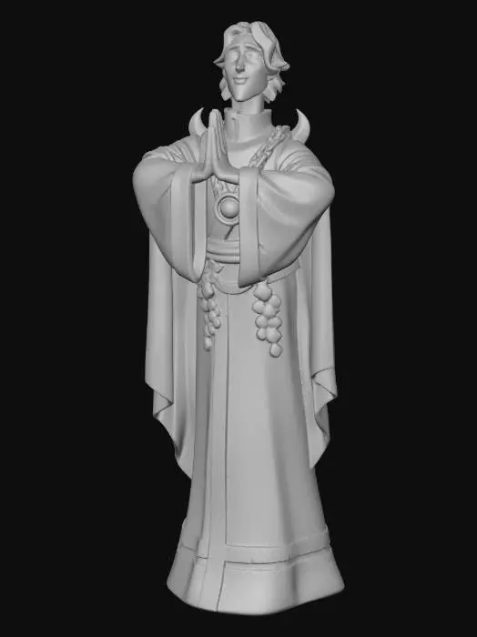 3D model for Mystic Monk