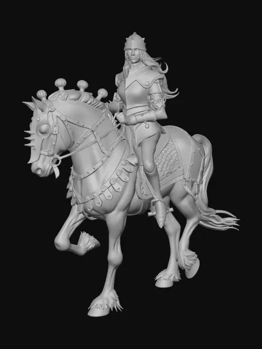 3D model for Knight of the Blue Realm