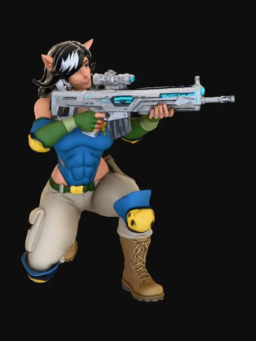 3D model for Archer Sentinel Felina