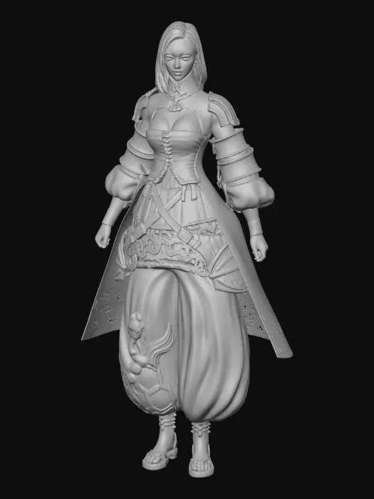 3D model for Golden Swan Knight