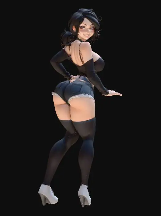 3D model for Sexy girl with charm