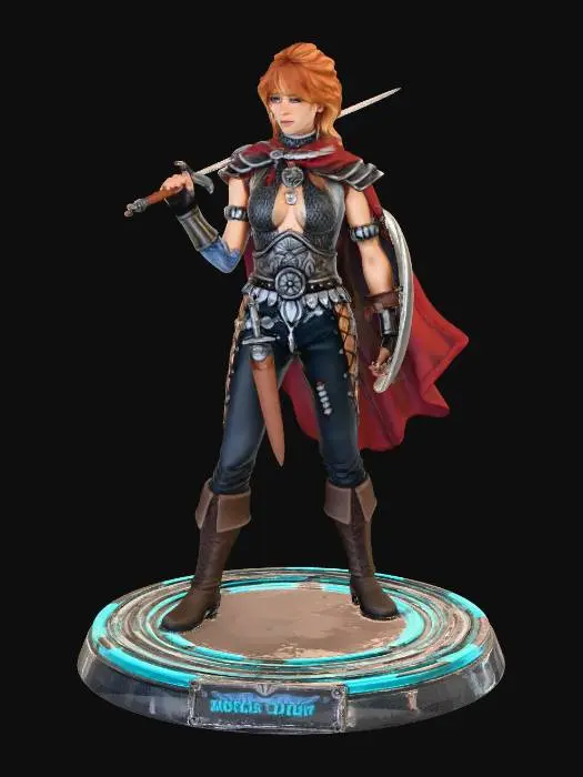 3D model for Warrior of the Forgotten Realms