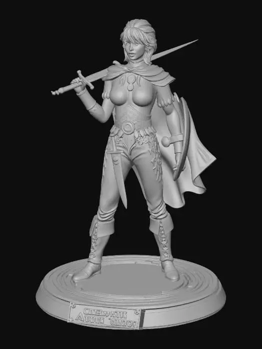 3D model for Warrior of the Forgotten Realms