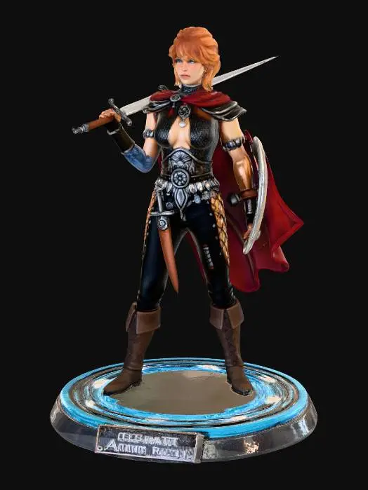 3D model for Warrior of the Forgotten Realms