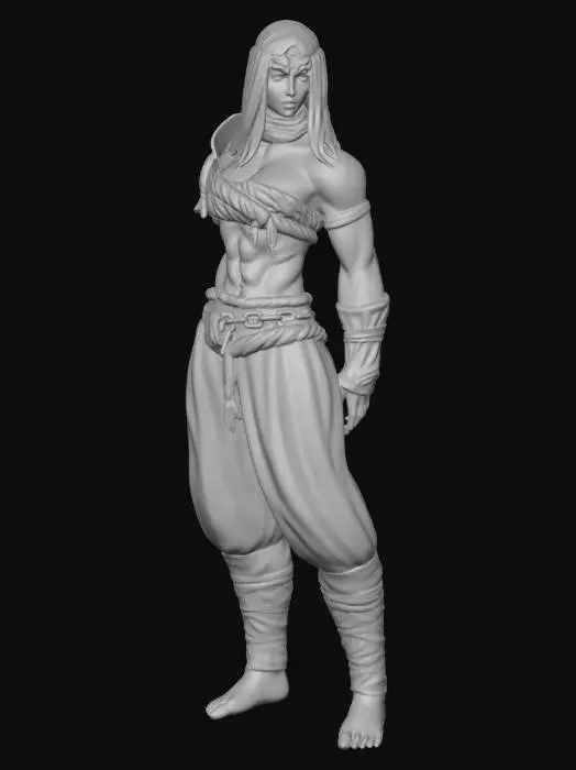 3D model for Veiled Warrior
