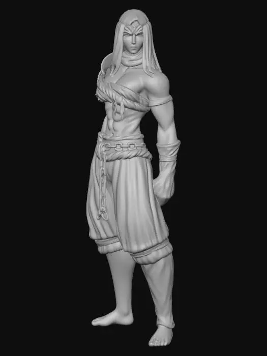 3D model for Veiled Warrior