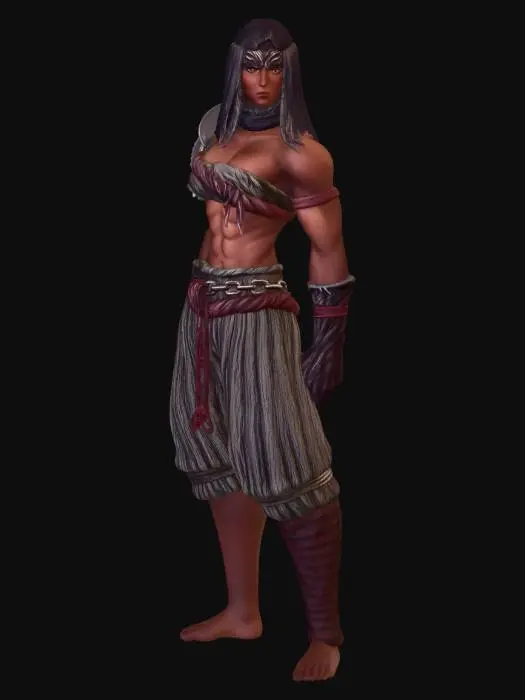 3D model for Veiled Warrior