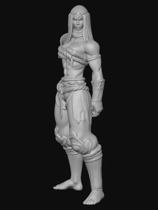 3D model for Veiled Warrior