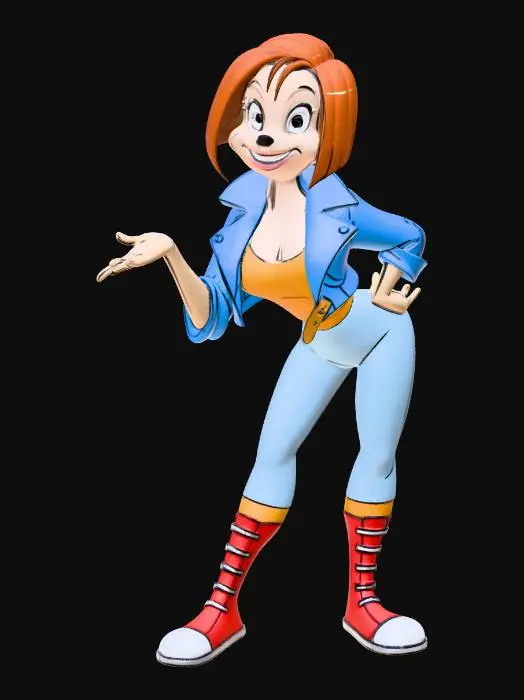 3D model for Red-Haired Hound in a Blue Jacket