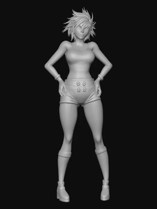 3D model for Spiky Rebel in Pink