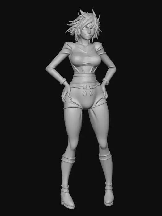 3D model for Spiky Rebel in Pink