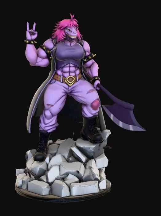 3D model for Rockstar Reptilian Warrior