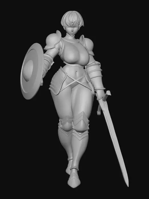 3D model for D'arc Normal - Fear and Hunger