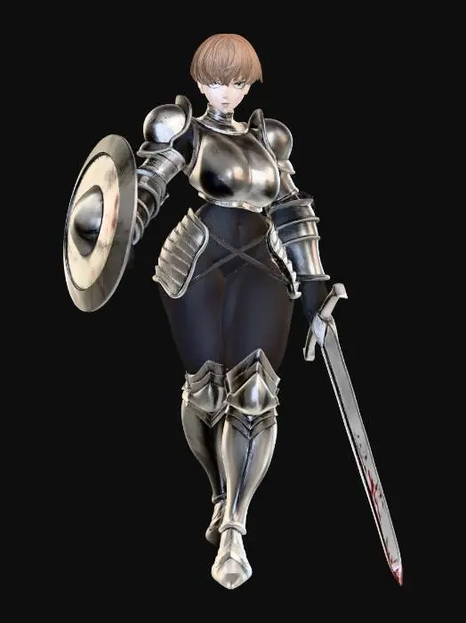 3D model for D'arc Normal - Fear and Hunger