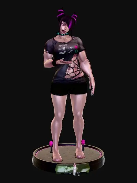 3D model for Happy New Year Birthday Juri han in tight pants