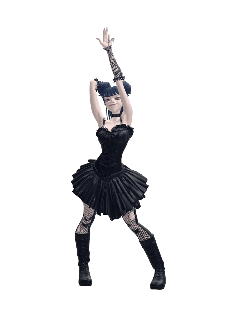 Idol Mandy at the Club - Spotlight 3D model, vytvořený pomocí AI