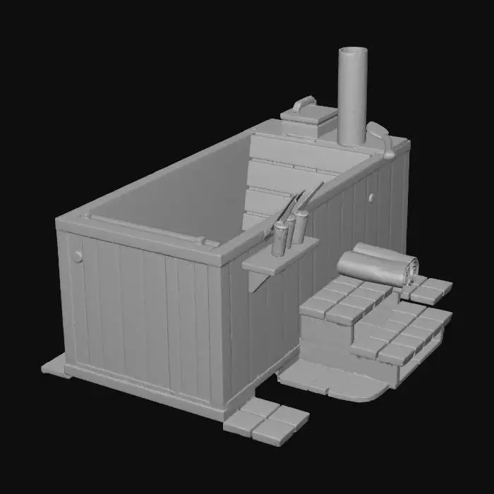3D model for Wooden Hot Tub Experience
