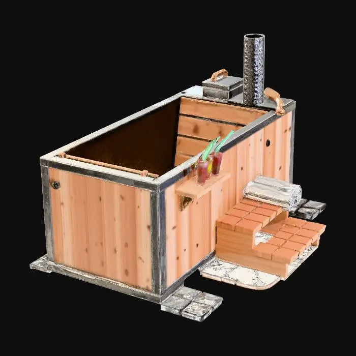 3D model for Wooden Hot Tub Experience