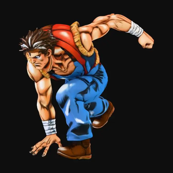 3D model for Determined Fighter