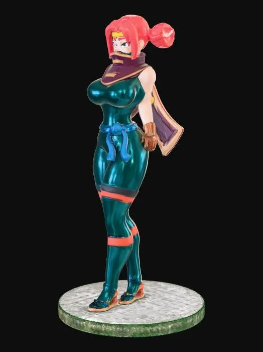 3D model for Warrior Stance