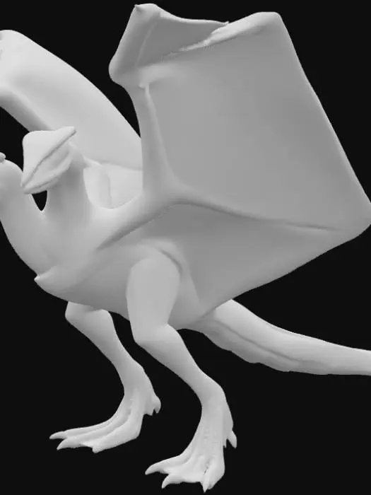 3D model for Pterodonte Warrior
A tall, lean, winged warrior resembling a prehistoric pterosaur. Its body is covered in smooth, leathery skin with shades of bronze and reddish brown. The wings are vast and membranous, stretching from elongated, clawed fingers to the sides of its slender body, with visible bone structure beneath the skin. Its long, narrow beak is filled with sharp, needle-like teeth, and its eyes are piercing yellow, scanning the skies like a predator. Its legs are thin but muscular, ending with sharp talons. It wears light, aerodynamic armor around its chest and hips, designed to not interfere with flight.
