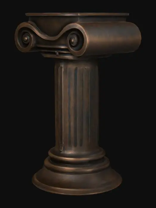 3D model for Ionic Column Illustration