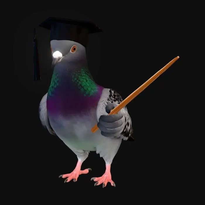 3D model for Graduation Pigeon