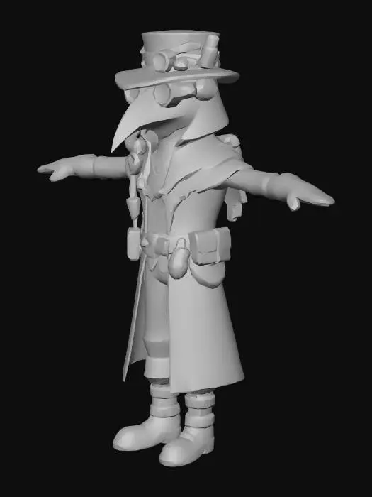 3D model for Steampunk Plague Doctor