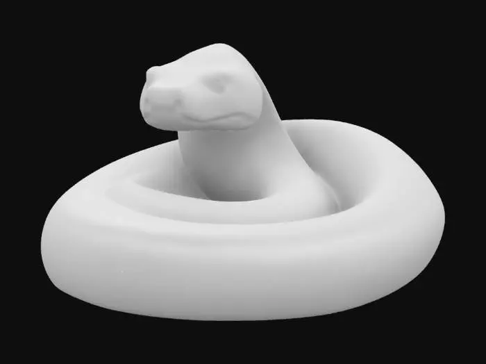 3D model for A huge anaconda snake 