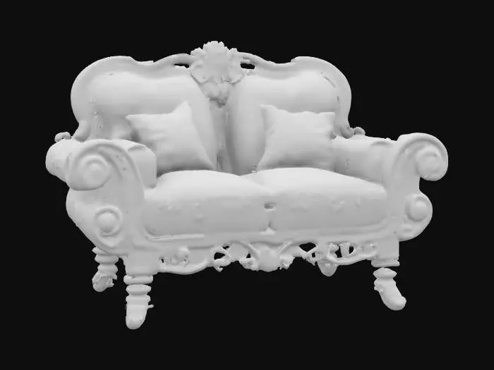 3D model for A beautiful, Gemstone, Marble, Stone, Wood, , love seat, Highly Detailed, Polished fit for a queen 