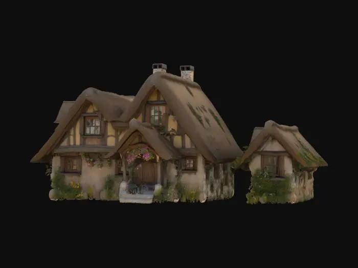 3D model for Cottage Dreamscape, #garden#