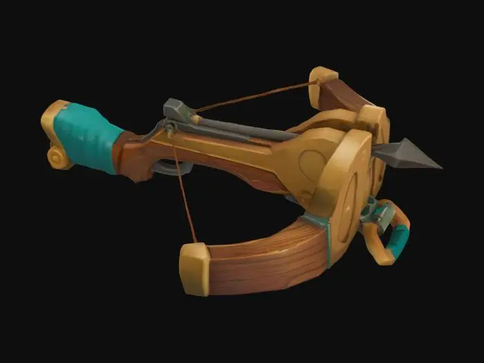 3D model for Crossbow Cartoon Illustration