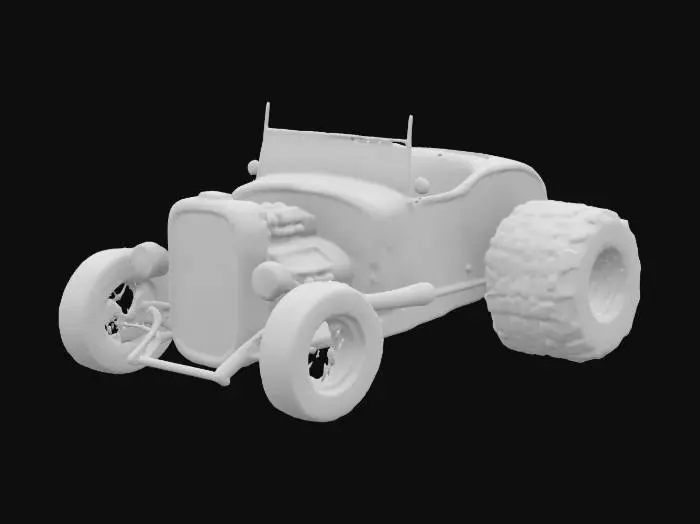 3D model for hot rod roadster huge rear tires small front tires, SPEED!!!!