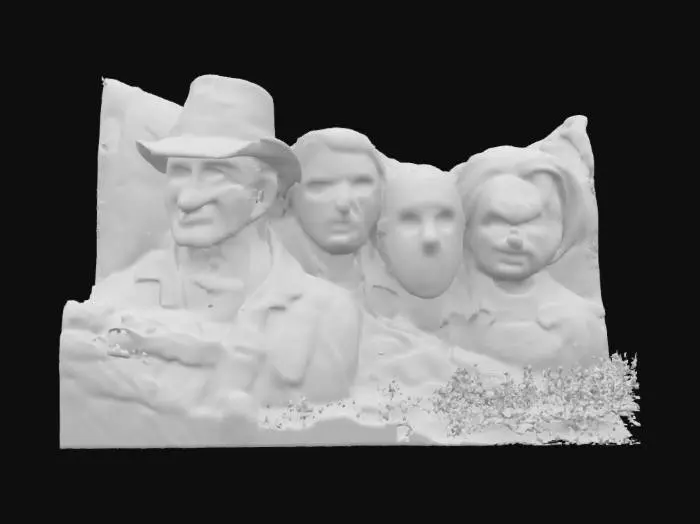 3D model for [South Dakota} Mount Rushmore, Mount Horror , #AroundTheWorld#
