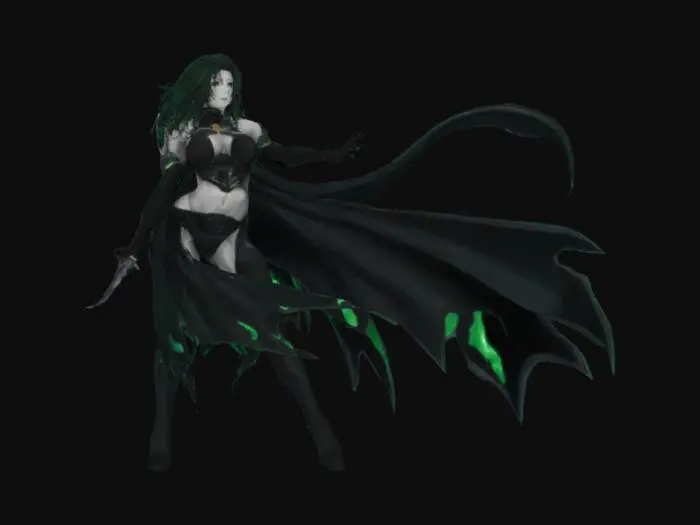 3D model for hand drawn female spawn, from the comic spawn, sketch , #SketchTo3D#