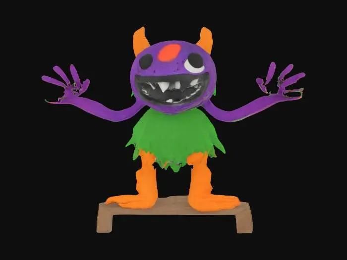 3D model for Monster in the Closet, #SketchTo3D#