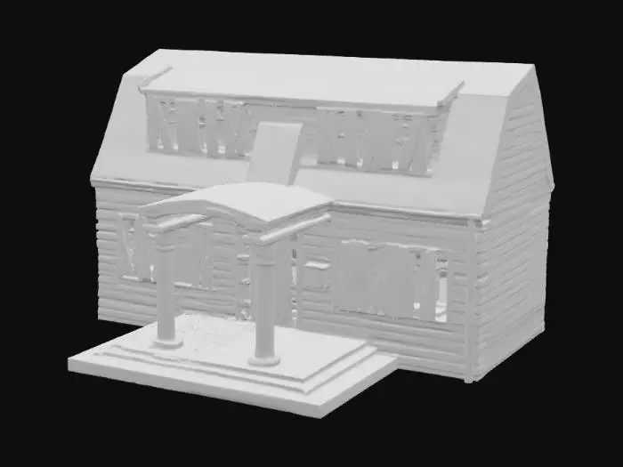 3D model for Colonial Facade Render