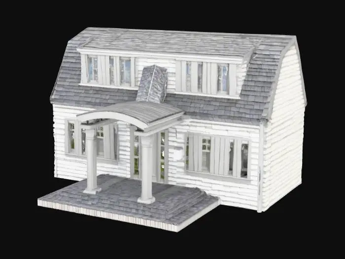 3D model for Colonial Facade Render