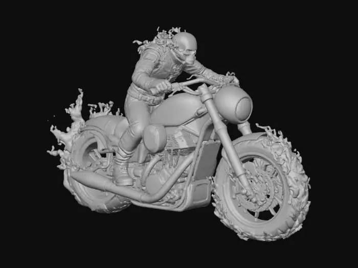 3D model for Inferno Rider anti, #villain#
