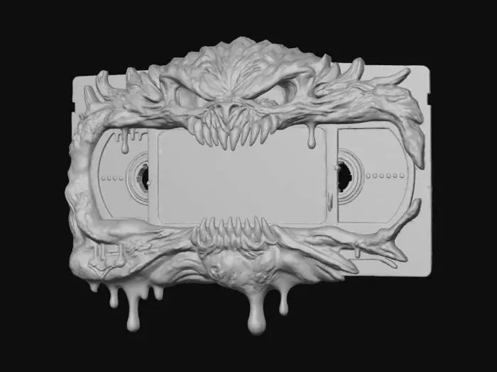3D model for A monster VHS tape, #Halloween2025#