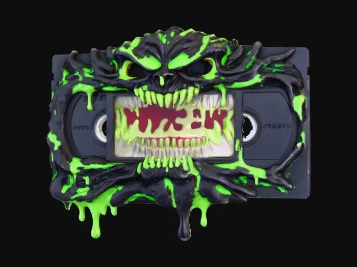 3D model for A monster VHS tape, #Halloween2025#