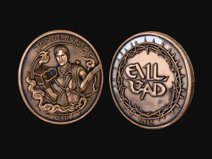 3D model for #Halloween2025#, Ash from evil Dead coin, #Halloween2025#