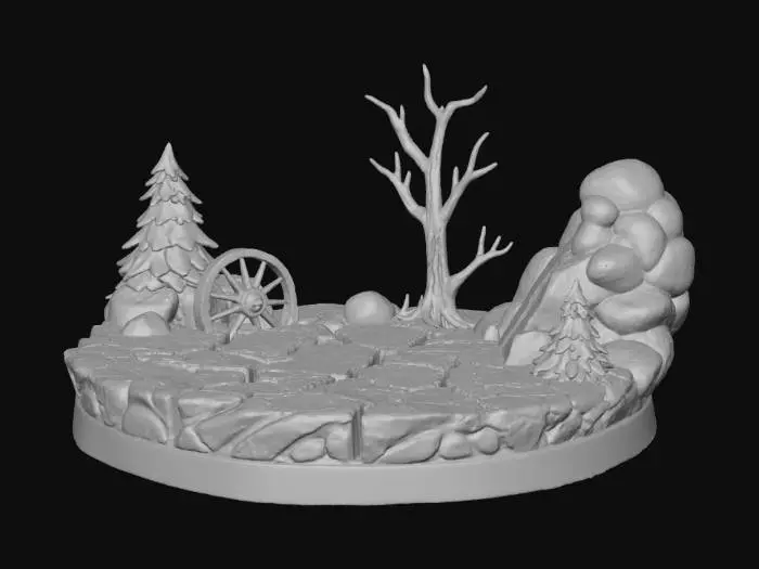 3D model for Winter's Quiet Stage, #Christmas2025#