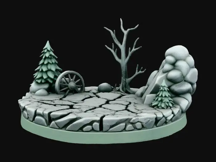 3D model for Winter's Quiet Stage, #Christmas2025#