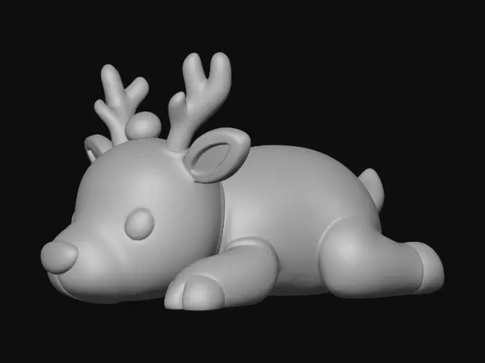 3D model for Resting Reindeer, #Christmas2025#