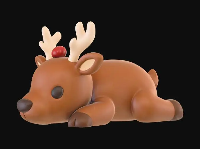 3D model for Resting Reindeer, #Christmas2025#