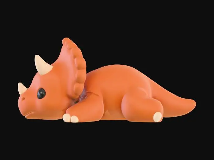 3D model for Triceratops Cuddle