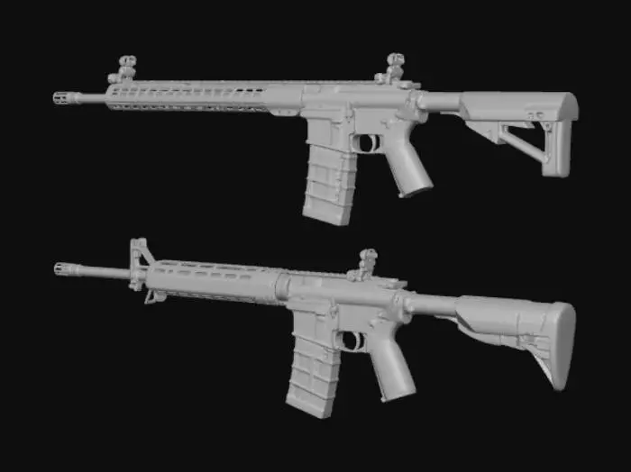 3D model for Rifles Collection